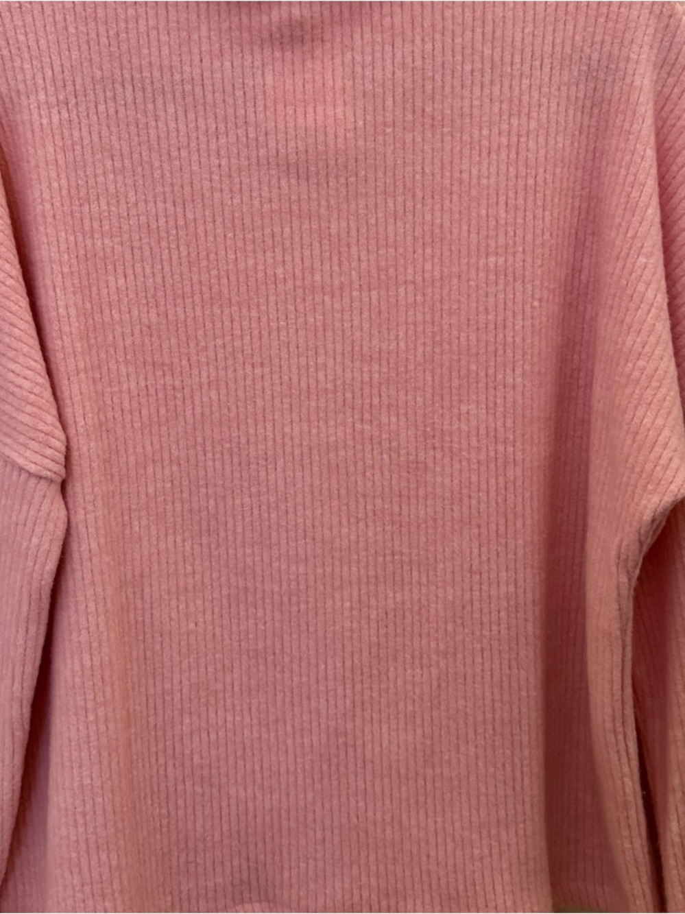H&M Pink Ribbed Mock Neck Sweater - Picture 3 of 6